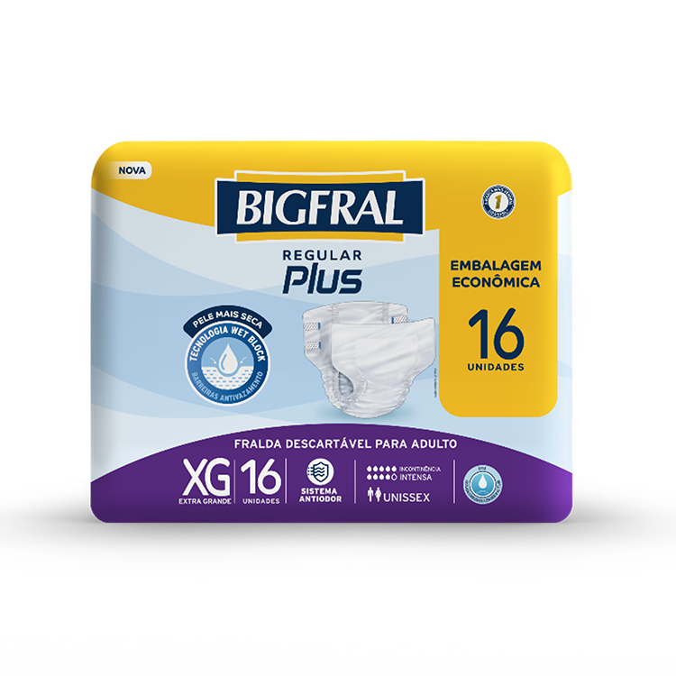 FRALDA GER.BIGFRAL REGULAR PLUS C/7 G - DELIVERY ALABARCE